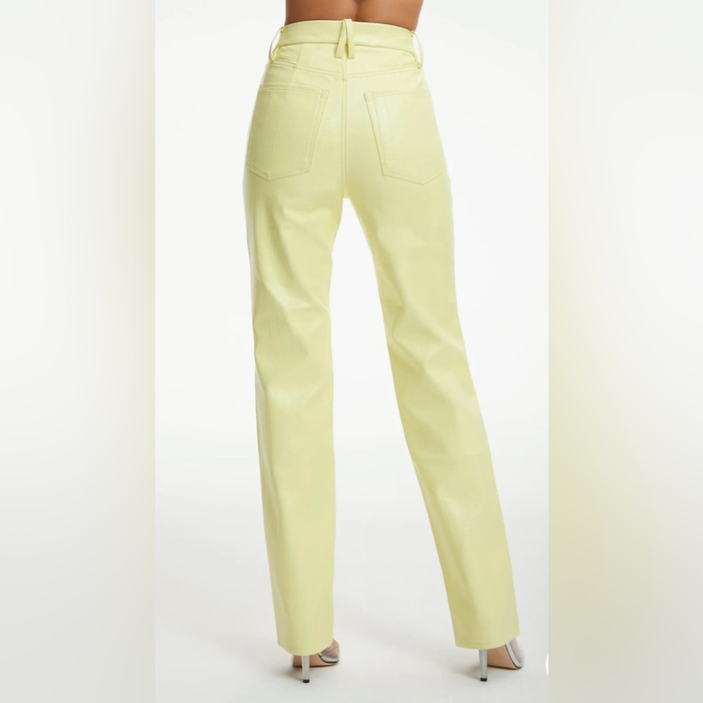 GOOD AMERICAN BETTER THAN LEATHER GOOD ICON - KEY LIME NWT SIZE 6 - Picture 4 of 7